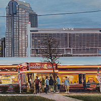 Midnight Diner - Original oil painting by Eric Soller